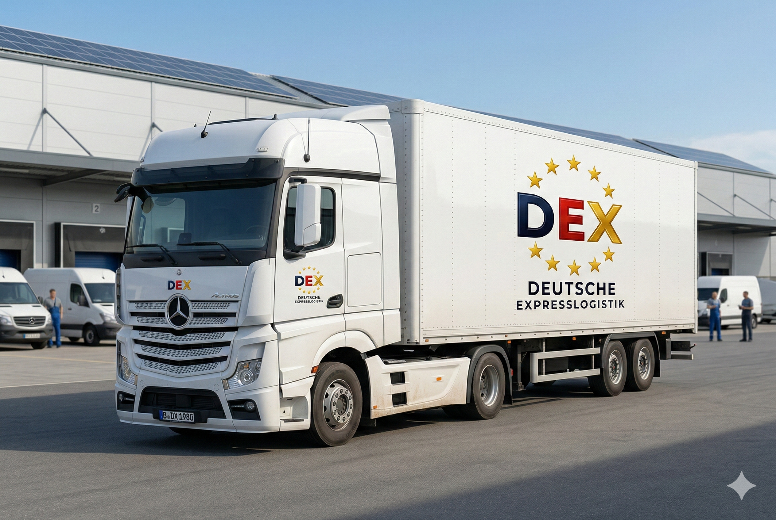 Transport logistics truck